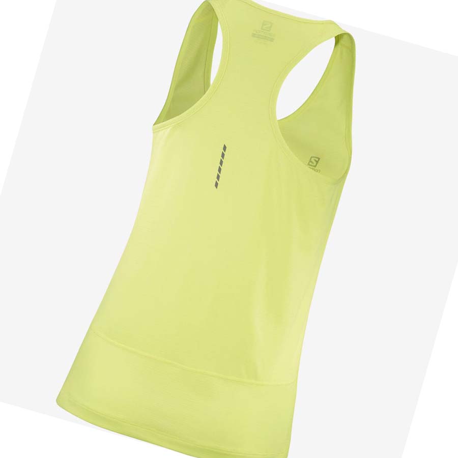 Camiseta Salomon CROSS RUN Mujer Verdes | MX 2580SGL